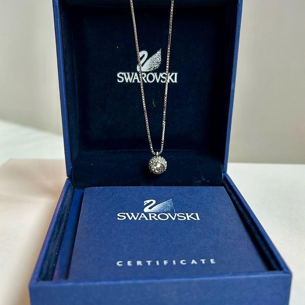 SWAROVSKI PAVE BALL NECKLACE